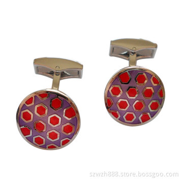 Cuff Link with Hard Enamel